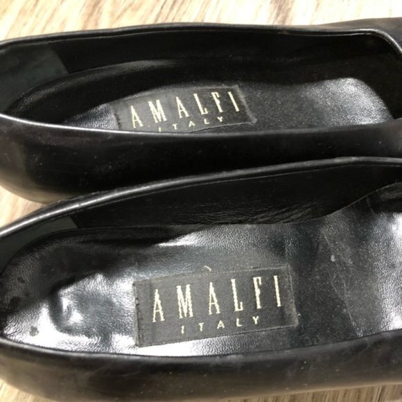 Amalfi Made In Italy leather square toe Heels‎ - Picture 5 of 6